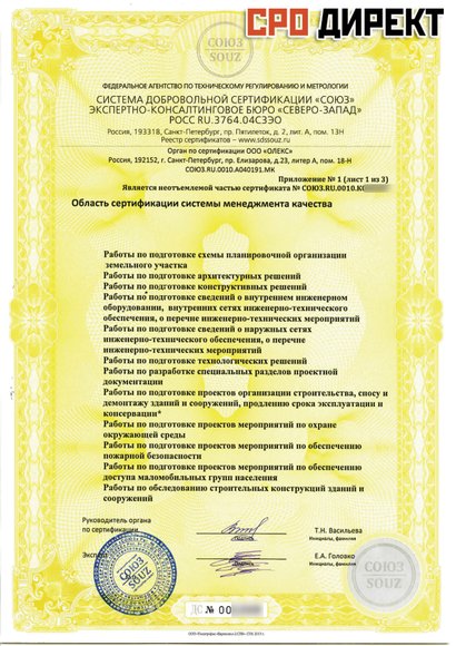 Владикавказ - Область сертификации ИСО(ISO) 9001 